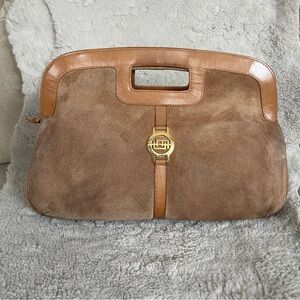 Emilio Pucci Rare 1970’s Suede Clutch